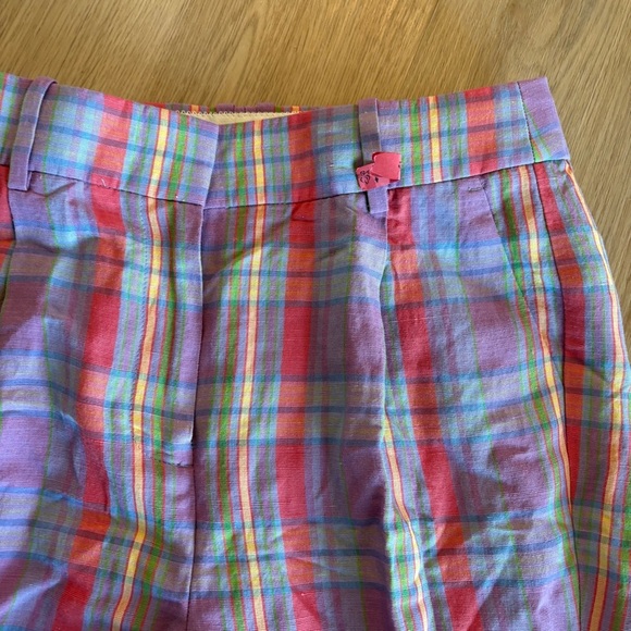 ** J.Crew Collection Lineaesse Willa Italian Blazer Pantsuit Set sunset plaid 2 - Picture 6 of 9